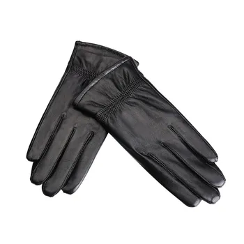 Harppihop real mănușă de piele cald iarna barbati mănuși din Piele mănuși de piele Neagră de sex masculin mănuși din piele de iarnă G1005