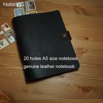 Hatimry noul A5 notebook din piele spirală 20 de găuri handmade vintage notebook turiști jorunal sketh cărți, rechizite școlare