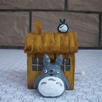 Hayao Miyazaki Totoro cutie Muzicală Muzică Retro pentru sale10*7.5*6.5 CM cat pentru Studenți bithday Cadouri, Decorațiuni interioare, Accesorii