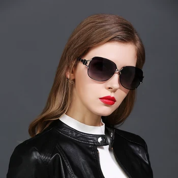 HDCRAFTER Femei de Brand Designer Supradimensionate Polarizat ochelari de Soare Vintage Ochelari de Soare Pentru Doamna de sex Feminin de ochelari de soare Ochelari de Populare