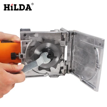HILDA 760W Biscuit Rindea Electrica Instrument pentru prelucrarea Lemnului Profilat Mașină Biscuit Mașină de Puzzle Mașină Groover Motor de Cupru