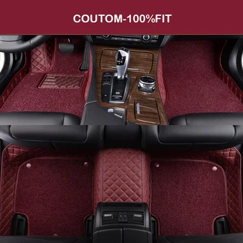 HLFNTF Personalizate Mașină de podea pentru toate modelele Toyota Corolla, camry alphard prado rav4 sequoia prius Antiuzura Covoare auto mat