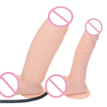 HOWOSEX Mare Realist Gonflabile Vibrator Carne Penis Cu ventuza Extensibil Penis Vagin Masaj Jucarii Sexuale Pentru Femei Gay