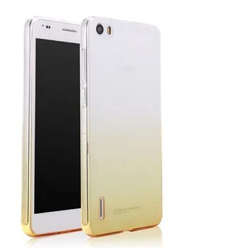Huawei Honor 6 honor6 Ultra-subțire de silicon moale TPU caz de telefon mobil transparent culoare Gradient de acoperire