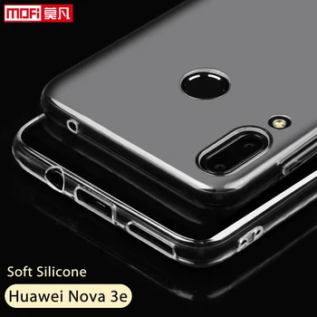 Huawei nova 3e caz Huawei P20 lite caz Acoperire Silicon Ultra Subtire Mofi Spate Transparent Clar Coque Huawei P20 lite caz Nova3e