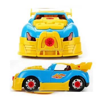Ia în Afară de Curse Jucărie Kit Auto Pentru Copii - Construieste-ti Propriul Car Kit Constructie Set 30 BUC Lua-O-Parte Cu Sunete Realiste si Lumini