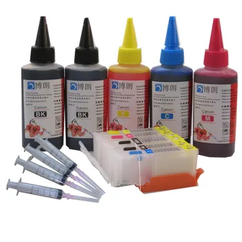 IGP-570 refillable cartuș de cerneală Pentru CANON PIXMA pixma TS6050 TS051 TS6052 TS5050 TS5051 TS5052 TS5053 + 5 Culori Cerneala Dye 500ml