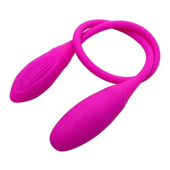 IKOKY Dual Vibration Stimulator Clitoris Jucarii Sexuale pentru Femei Cuplu Adult Produse Anal si Vaginal Vibrator cu 7 trepte G-spot