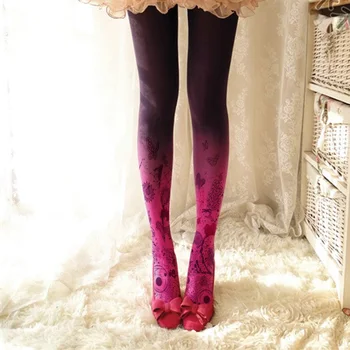 Imprimare De Moda Dresuri Colorate Femei Ciorapi Ciorapi Ciorapi