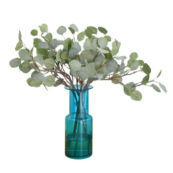 INDIGO - 5 buc Albastru de Frunze de Eucalipt Iarba Decor de Perete Plante Artificiale Flori de Nunta Petrecere Transport Gratuit