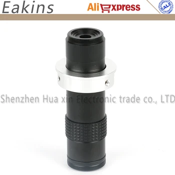 Industria microscop, camera C-mount MINI 1-130X Obiectiv cu Zoom 40/50mm Inel Adaptor Pentru HDMI, USB, VGA Camera Video