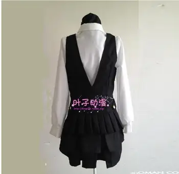 Inu x Boku SS Shirakiin Ririchiyo Cosplay Costum Lolita Școală Unifrom Rochie + Camasa + Cravata + Șosete