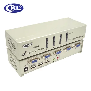IONUT 4 Port USB 2.0 VGA Switch KVM cu Cabluri Suport Audio Auto Scan, PC Monitor Tastatură Mouse-ul DVR NVR Switcher IONUT-84UA