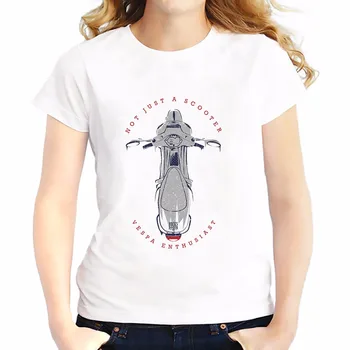 Italia clasice scuter tricouri femei 2018 vara noi casual tricou femme moale confortabil tricou JOLLYPEACH marca t-shirt