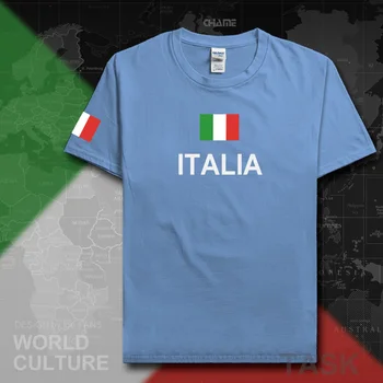 Italia Italia Italian tricou om 2017 tricouri națiune echipa bumbac săli de sport fani Tricouri streetwear fitness ITA țară topuri