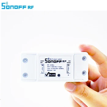 ITEAD Sonoff Wifi Inteligent Telecomanda Wireless 433mHz RF de Automatizare Timer ABS Universal Modulul prin aplicația Smart Home