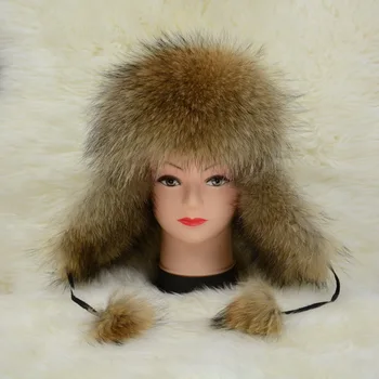 Jancoco Max S1572 6 Culori Fabrica Vinde Femei De Iarnă Om Real Fox Caciula De Blana Caldă Rusă Capac Cu Ridicata / Cu Amănuntul
