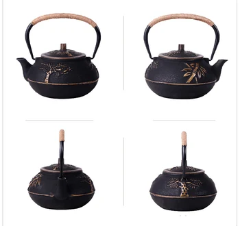 Japoneze Fonta Ceainic Tetsubin ceainic Set Ceainic Drinkware 900ml Instrumente Kung Fu Infuzoare Sita din Otel Inoxidabil Autentice