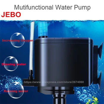 JEBO 3 in 1 Mutifunctional Pompa de Apa pentru Acvariu 20W Pompă de Acvariu Pentru Pesti de acvariu Super Tăcere Apă Pompa de Circulatie AP119B