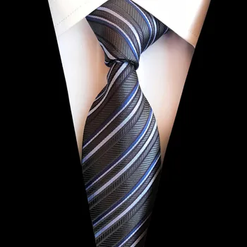 JEMYGINS Oameni de Mătase Cravata 8cm Carouri Paisley Cravata pentru Barbati Bleumarin legături Clasic Poarte de Afaceri de Nunta Lega de Partid Gravatas