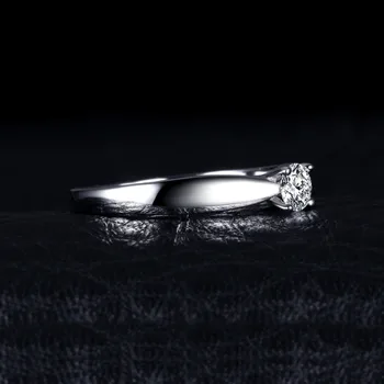 JewelryPalace Argint 925 0.2 ct Cubic Zirconia Inel de Logodnă Solitaire Simplu Deget Inel Moda Bijuterii Pentru Femei