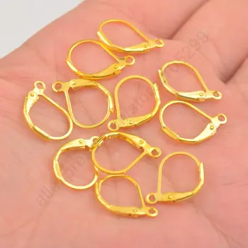 JEXXI Vânzare Fierbinte Deprimat Semicerc culoare Aur Cercel de Cârlig Earwires Femeie Bijuterii Maneta Înapoi DIY Accesorii pentru fabricarea Concluziile