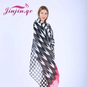 Jinjin.QC Femei de Moda de iarnă eșarfă subțire de cașmir șaluri și eșarfe echarpe foulard femme Jersey hijab bandană JJ2017111101