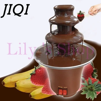 JIQI de uz Casnic DIY 3-tier, fantana de ciocolata fondue mini Choco mașină de cascada trei straturi de Ziua de nastere Copii căldură se topește UE NE