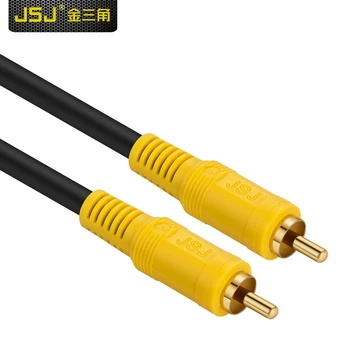 Jsj subwoofer linie cupru pur rca audio și video single lotus conector rca audio coaxial