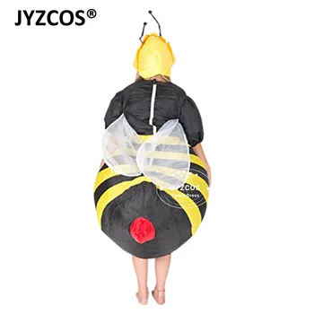 JYZCOS Gonflabile Bumble Bee Costume de Halloween pentru Femei Adulte Rochie Fancy Costum Cosplay Animal Purim Party Explozie de Carnaval