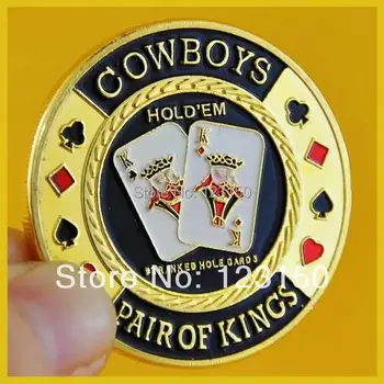 JZ-046 Cowboy, Pereche de Regi, Poker Card Guard, Card Protector, Joc de Casino Accesorii, Texas