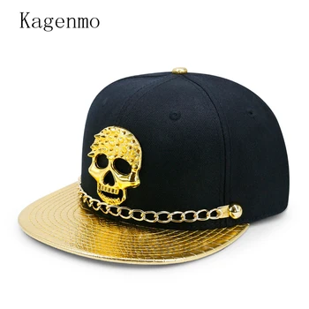 Kagenmo Moda Craniu Rece Pălărie De Hipster Casual Margine Plat Șapcă De Baseball, Skateboarding Hip Hop Vizorul Leopard Tata Pălării