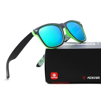 KDEAM 2018 ochelari de Soare Polarizat Bărbați Pătrat Ochelari de Soare în aer liber Clasic Femei de Brand design Ochelari de UV400 6 Culori KD1012