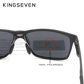 KINGSEVEN 2018 Original HD Polarizat ochelari de Soare Brand de Aluminiu Magneziu Oglindă Men Sport de Conducere Ochelari Ochelari Oculos De Sol
