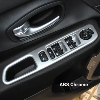 KOUVI Usi de Interior Geam Comutator Trim Butonul de Comandă Capac Inel de Evacuare Kituri ABS Pentru Jeep Renegade 2016