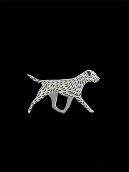 La modă drăguț Terrier de Frontieră broșe animal broșă moda bijuterii en-gros de la mâna regelui 12buc/lot