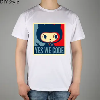 La Octodex GitHub baracktocat da am cod T-shirt de Top din Lycra, Bumbac Barbati tricou Nou