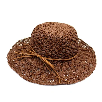Lanxxy 2018 Noua Moda Pălărie de Paie Vara Panama Beach Pălării de Soare pentru Femei Chapeu Feminino Doamnelor Capace
