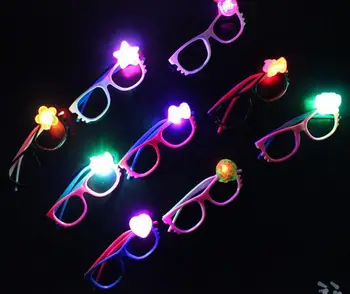 Led flash rama de ochelari copii fată băiat de desene animate lumini intermitente ochelari party bar eveniment consumabile decor cadou de Crăciun