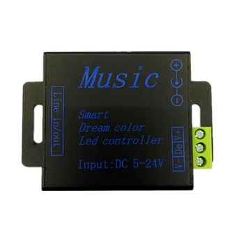 LED-uri controler de muzică DC5V-24V SPI RGB Inteligent vis de culoare pentru 5050 ws2811 ws2812b benzi cu led-uri module