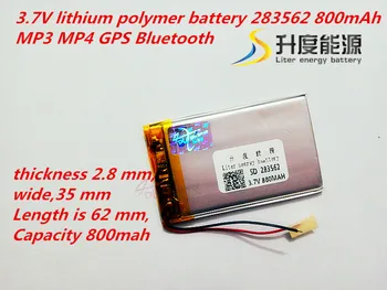 Litru de energie baterie 3.7 V baterie polimer MP3 GPS 800mAh de navigare și de conducere recorder ultra-subțire baterie 283562