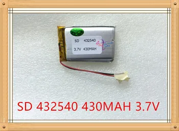 Litru de energie baterie 3,7 V litiu-polimer baterie MP3 punct lectură stilou MP4 de conducere recorder 432540 înregistrare pen 430mAh