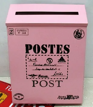 Livrare gratuita vintage de Lux Fier-Mail Caseta de e-Mail Găleată de Tinichea Ziarul Scrisoare din Metal rezistent la apa cutie Poștală Blocabil