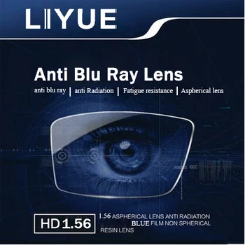 LIYUE indicele de 1.56 asferice Anti Blu-ray lentile anti rediation miopie lens calculator lentile rasina rezistenta la Oboseala lentile de Ochelari