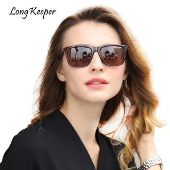 LongKeeper Polarizat ochelari de Soare pentru Barbati Femei de Înaltă Calitate Pătrat de sex Masculin de Conducere Ochelari de Soare Eyewears 2018 Nou Cald