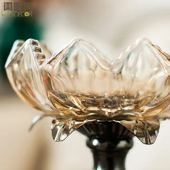 Lotus Sfeșnic Europene Mobilier Acasă Cristal De Sticlă, Ornamente, Bijuterii, Ornamente De Nunta Decoratiuni Sfesnice
