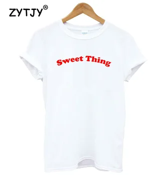 Lucru dulce roșu Scrisori de Imprimare tricou Femei din Bumbac Casual Amuzant tricou Pentru Doamna Fata de Top Tee Hipster Tumblr Picătură Navă Y-10