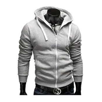 M-3XL 2016 Nou Brand de Moda pentru Bărbați Hoodie Fermoar Hip Hop Tricou de Culoare Lovit Mens Hoodies Casual Fleece
