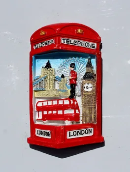 Magnet de Frigider rasina de Turism Turismul Creativ Magneți Londra, Anglia, Magneți de Frigider 3D Autocolant de Călătorie de Suveniruri Decor