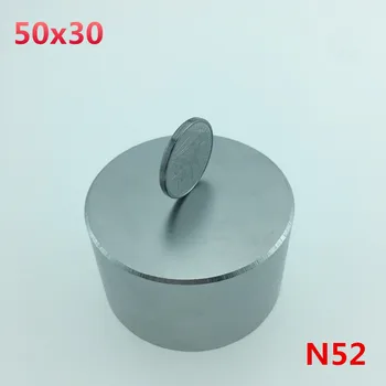 Magnet neodim 50x30 N52 pământuri rare super puternic rundă de sudare căutare magnet 50*30mm galiu metal electromagnet